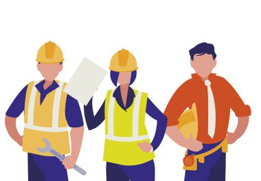 Grup çalışma inşaatçılar