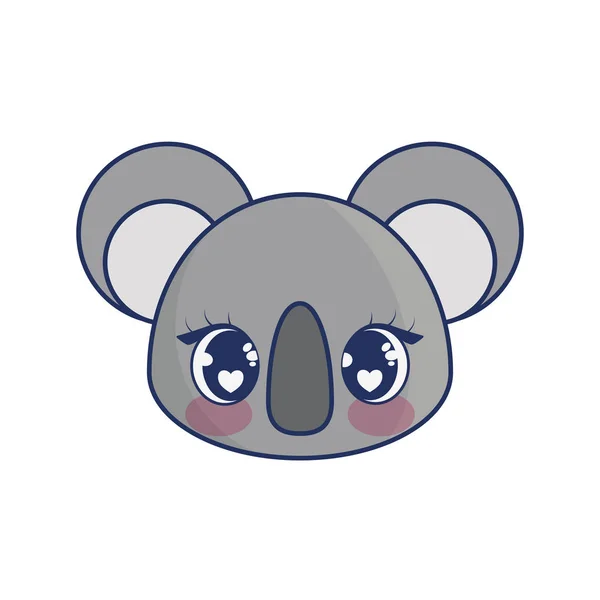 Lindo koala adorable carácter — Vector de stock