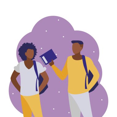 genç siyah erkek öğrenciler modelleme