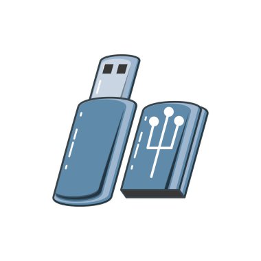 USB bellek izole simgesi