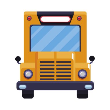 otobüs okul izole simgesi