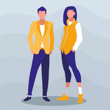 poz modelleme ile genç Çift