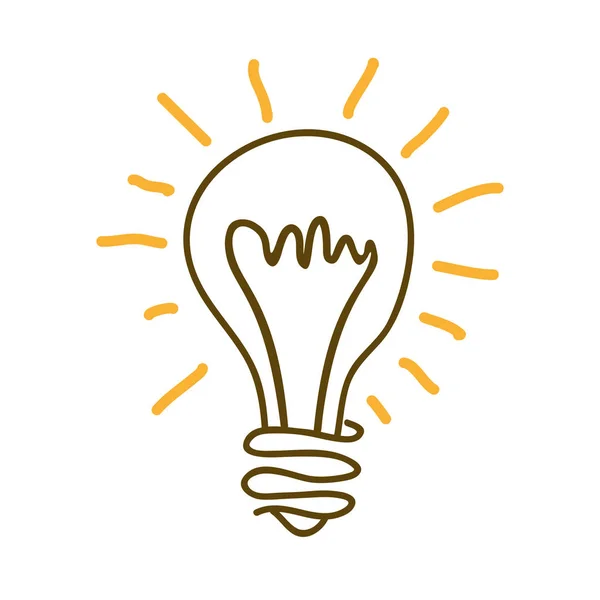 Bulb light idea icon — Stock Vector