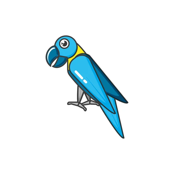 Изолированная икона попугая — стоковый вектор