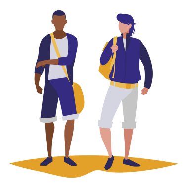 genç erkek öğrenciler modelleme