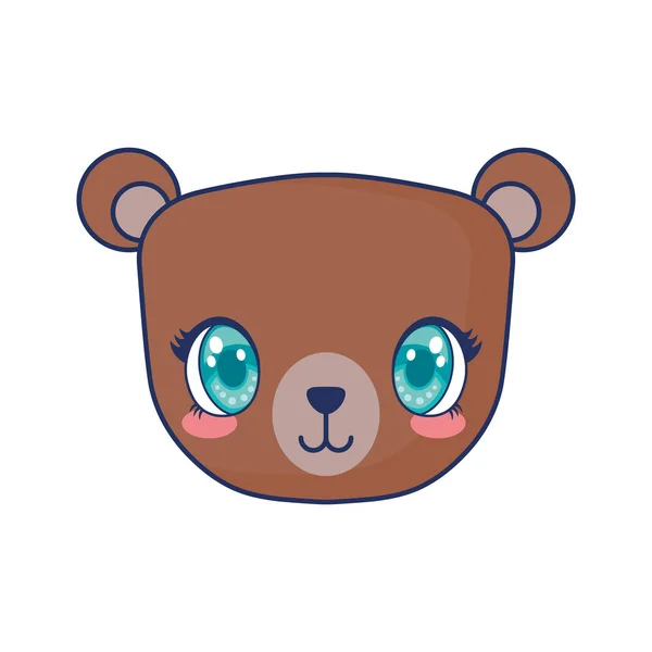 Lindo oso adorable carácter — Vector de stock