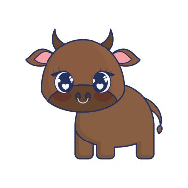 sevimli inek sevimli karakter