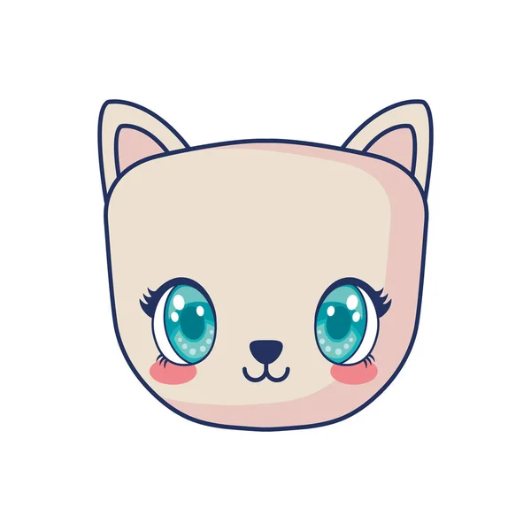Cute cat adorable character — Stock Vector