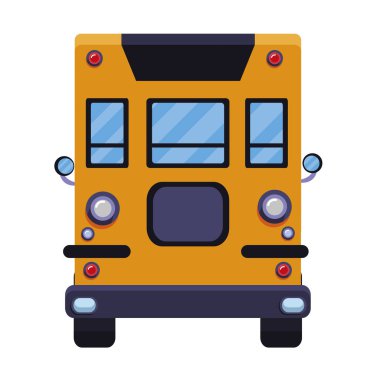 otobüs okul izole simgesi