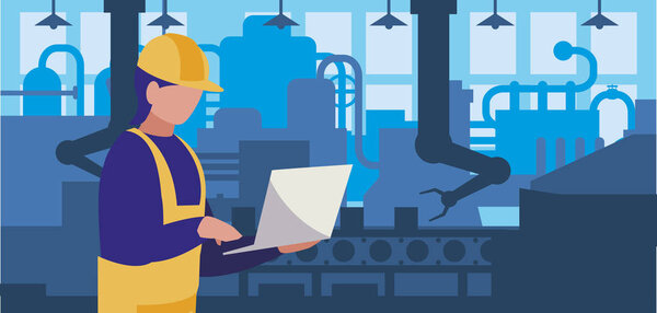 работник на фабрике
