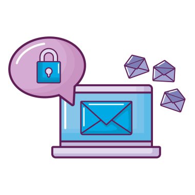 Zarf posta ile dizüstü bilgisayar