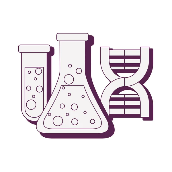 试管用 dna — 图库矢量图片