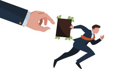 zarif işadamı çalışan avatar karakter