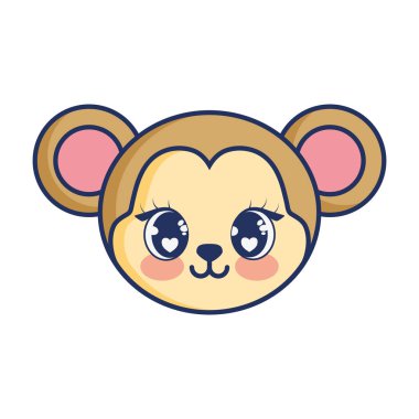 sevimli maymun sevimli karakter