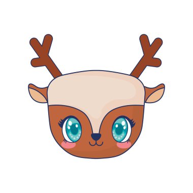 şirin Ren geyiği sevimli karakter