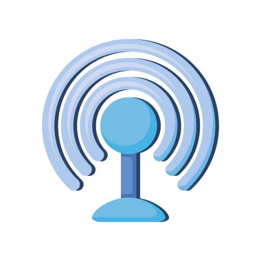 WiFi sinyal izole simgesi