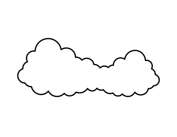 Изолированный значок неба облака — стоковый вектор