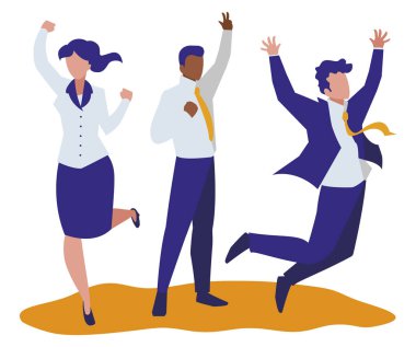 karakterler kutlamak zarif iş adamları