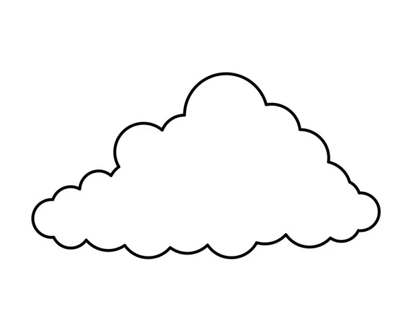 Cielo nuvola icona isolata — Vettoriale Stock