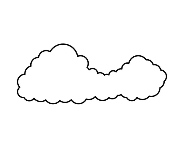 Wolkenhimmel isoliert Symbol — Stockvektor