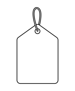 etiketi ticari izole simgesi