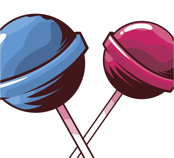 Estilo de arte pop dulce lollipop — Archivo Imágenes Vectoriales