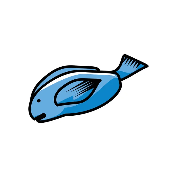 Fresh fish food icon — Stock Vector