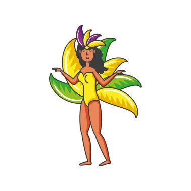 kadın Brezilyalı dansçı karakter