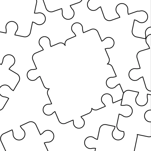Puzzles pièces connexion — Image vectorielle