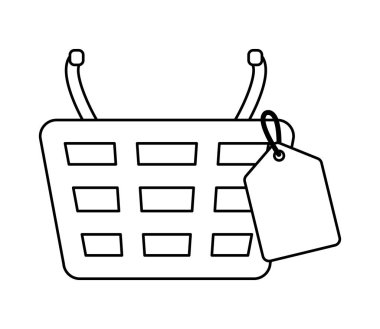 etiketiyle ticari alışveriş sepeti