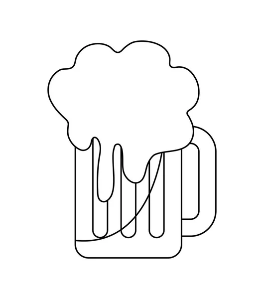 Κανάτα μπύρα απομονωμένες εικονίδιο — Διανυσματικό Αρχείο