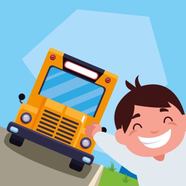 küçük okul otobüs durağı