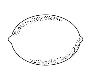 taze limon meyve izole simgesi