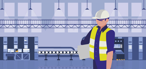 работник на фабрике
