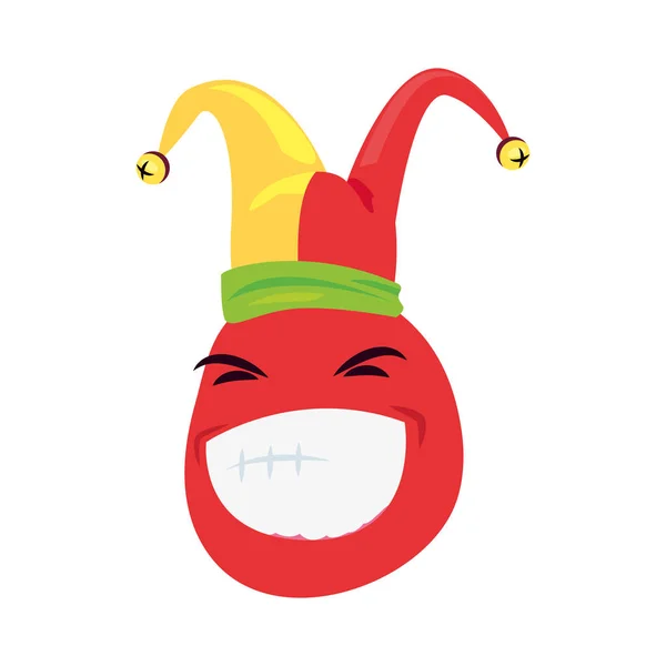Emoji visage avril folies jour — Image vectorielle
