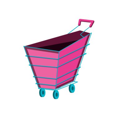 alışveriş sepeti izole simgesi