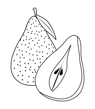 taze armut meyve izole simgesi