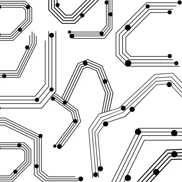 Circuito de fondo patrón electrónico — Archivo Imágenes Vectoriales