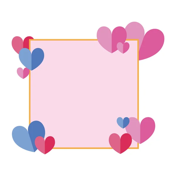 Coeur badge décoration — Image vectorielle