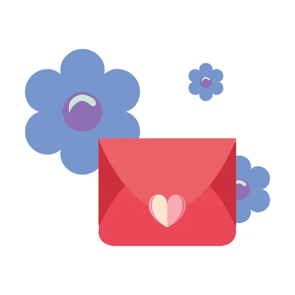 Mensaje de correo amor — Vector de stock