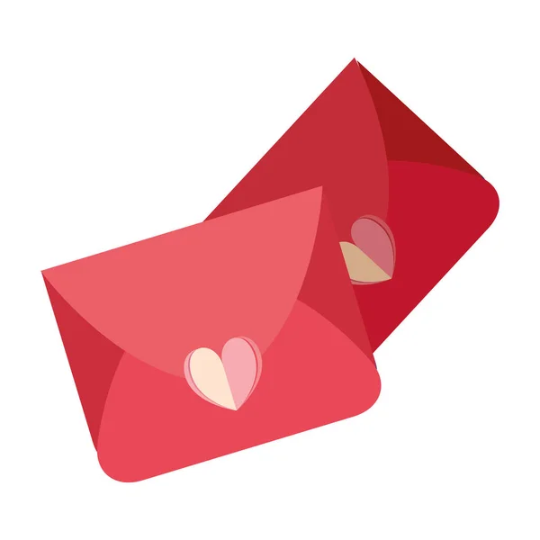 Mensaje de correo amor — Vector de stock