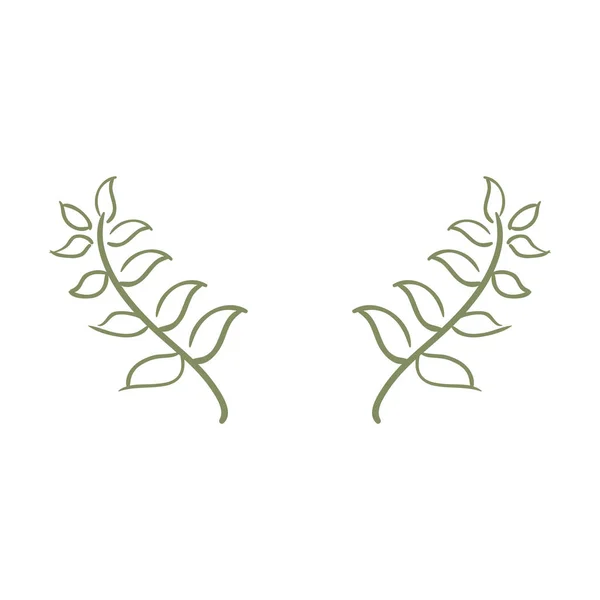 Branches feuilles nature — Image vectorielle