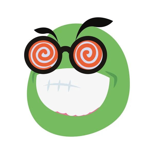 Emoji óculos humor abril tolos — Vetor de Stock