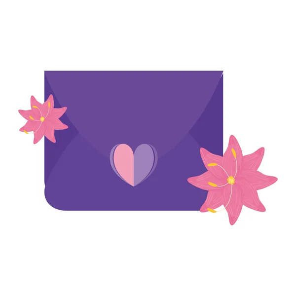 Mail message love — Stock Vector