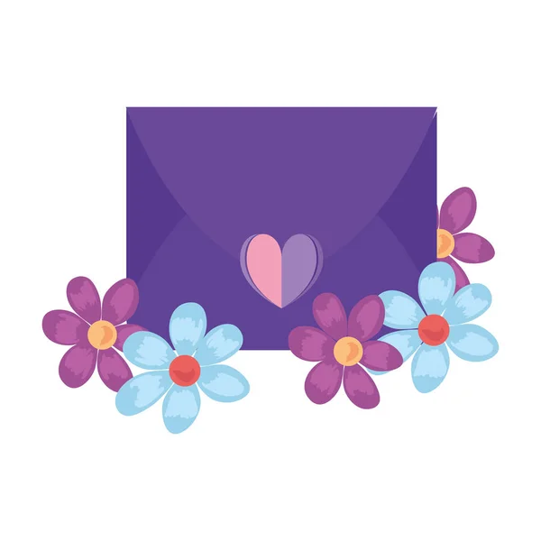 Пошта повідомлення любові — стоковий вектор