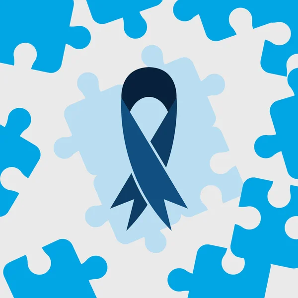 自閉症の日キャンペーン — ストックベクタ