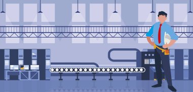 Fabrika işyeri zarif mühendisi