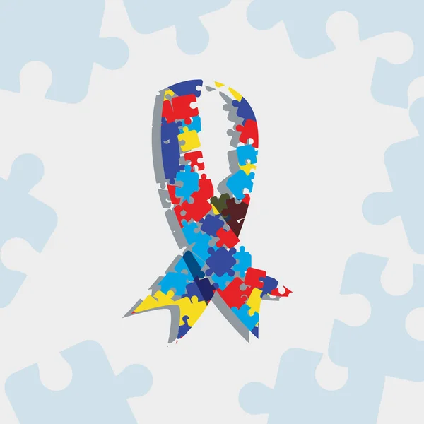 Campaña del día del autismo — Vector de stock