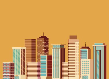 binalar metropolis cityscape sahne