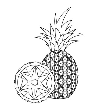 taze ananas meyve dilimi